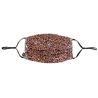 Re-usable Face Covering Rose Gold Leopard